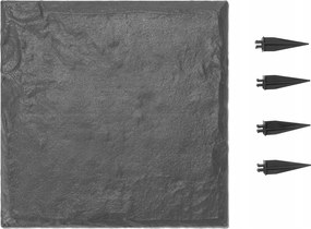 Vevor Dlažobná kocka 39,5x39,5CM 4ks Záhradné kamene Štvorcový šedý