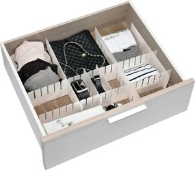 Domo Living Zásuvkový organizér, prepážky do šuplíka, flexibilná mriežka DOMO, 8ks