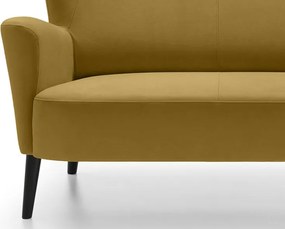 Dvojmiestna pohovka Next, žltá látka