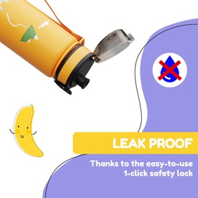 Klarstein Schmatzfatz, fľaša na pitie, športová fľaša, 500 ml, 24 cm, tritan