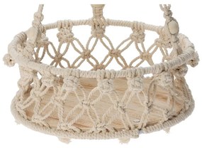 Závesný držiak na kvetináč MAKARY 60 cm béžový