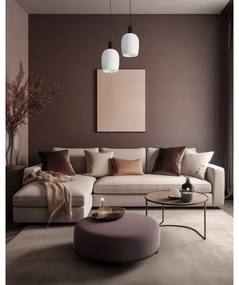 Závesné svietidlo na lanku WOLKEN 1xE27/40W/230V biela/čierna