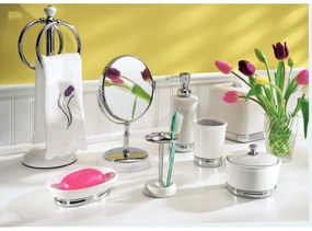 Biely pohárik na zubné kefky iDesign York