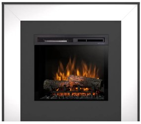 Elektrický krb Zuni 23 čierny/biely