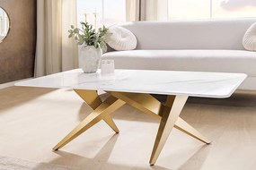 Keramický konferenčný stolík Zephyra 130 cm biely