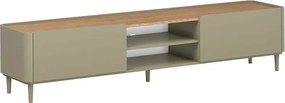 TV stolík Elivo 220 cm na nožičkách - eukalyptus / dub baltic dune