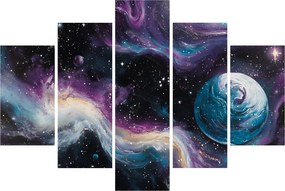 Obraz - Maľovaný vesmír (150x105 cm)
