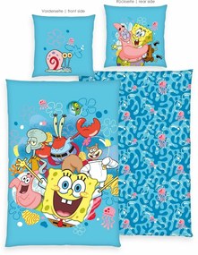 Bavlnená posteľná bielizeň Spongebob, 135 x 200cm, 80 x 80 cm