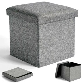 Úložná taburetka DIEGO L sivá