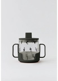 Čierne držadlo na detský hrnček Design Letters