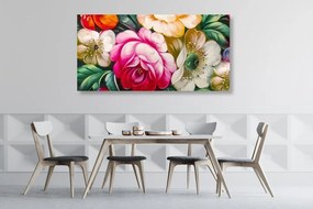 Obraz pestrofarebný svet kvetín - 120x60