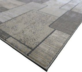 Koberec Esprit 3603 GREY – sivý vzorovaný obdĺžnik pre každú izbu Rozmer: 140x190 cm