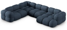Tmavomodrá rohová pohovka (ľavý roh/do tvaru "U") Loretto – Cosmopolitan Design