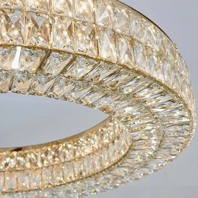 Toolight Toolight, LED stropné svietidlo 80cm + diaľkový ovládač, APP1569-CP, zlatá, OSW-06988