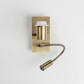 Brilagi - LED Nástenná lampa NUBILA 1xE27/25W/230V + LED/3W mosadz/antracit