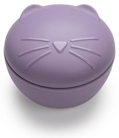 Silikónová škatuľka na desiatu s viečkom Mačka - 350 ml