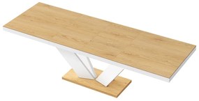 Luxusný rozkladací jedálenský stôl VIVA 2 dub