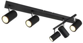 Globo 57911-5B - Bodové svietidlo ROBBY 5xGU10/35W/230V čierna