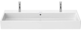 DURAVIT Vero Air umývadlo do nábytku s dvomi otvormi, s prepadom, spodná strana brúsená, 1200 x 470 mm, biela, s povrchom WonderGliss, 23501200261