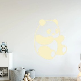 Veselá Stena Samolepka na stenu na stenu Roztomilá panda Farba: čierna