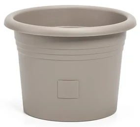 Plastia Samozavlažovací kvetináč Narza pr. 30 cm, taupe, pr. 30 cm