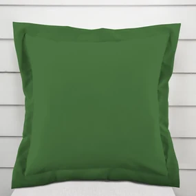 Biante Bavlnená obliečka na vankúš s lemom Moni MO-055 Trávovo zelená 50 x 50 cm