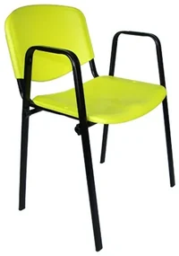 Konferenčná stolička ISO plastová s područkami RAL-1016 | BIANO