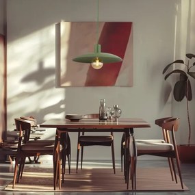 Luster na lanku ASTRA 1xE27/15W/230V pr. 41 cm zelená