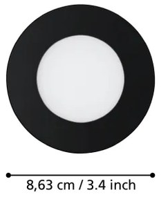 Eglo 900105-Sada 3× LED stmievateľné kúpeľňové svietidlo FUEVA-ZLED/2,8W/230V IP44