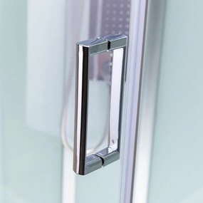 BPS-koupelny Hydromasážny box HYD-AL120 pravý, 120x80 cm, kartáčovaný chróm/transparent