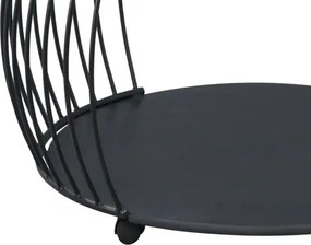 Okrúhly konferenčný stolík Shanghai, čierny/sivý