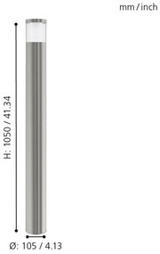 Eglo 94279 - LED vonkajšie osvetlenie BASALGO 1 1xLED/3,7W/230V