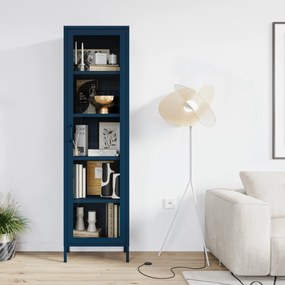 Vitrína  LUIGI, 500 x 1800 x 350 mm, Modern: farba granátová