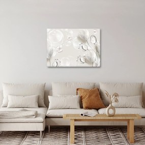 Obraz - Tulipány medzi bublinami (70x50 cm)