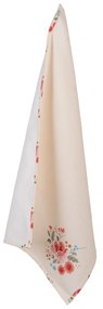 Bavlnená utierka s kvetmi Little Rose Collection - 52*72 cm