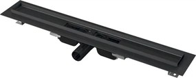 Sprchový žľab Alca 115 cm nerez černá mat APZ101BLACK-1150