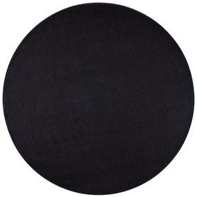 Hanse Home Collection koberce Kusový koberec Nasty 102055 Schwarz kruh - 200x200 (priemer) kruh cm
