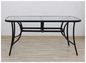 Tempo Kondela Jedálenský stôl, tvrdené sklo/oceľ, 150x90 cm, PASTER