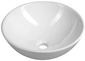 Aqualine Aqualine, Keramické umývadlo na dosku, priemer 40cm, biela, 40155
