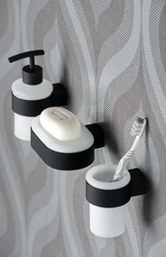 Erga Futura, 2-radový vešiak na uteráky 610 mm, čierna matná, ERG-02967