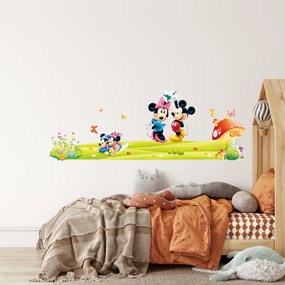 Samolepka na stenu "Mickey a Minnie XXL" 140x50 cm