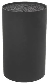 Stojan na nože so štetinami Orion Black, ⌀ 11 cm
