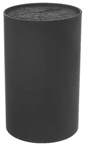 Stojan na nože so štetinami Orion Black, ⌀ 11 cm