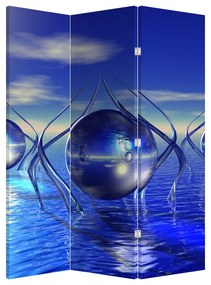 Paraván - Abstrakcia - voda (126x170 cm)