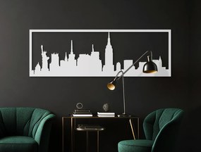 drevko Obraz New York panoráma Rozmer obrazu: 29,5 x 89 cm, Farba dekorácie: Čierna