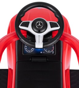 Odrážadlo Mercedes C CLASS s interaktívnym volantom, červené