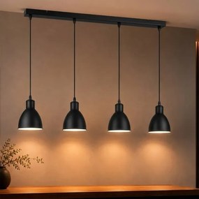 BRILAGI - LED luster na lanku RIDDY 4xE27/60W/230V čierny