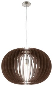 Eglo 95026 - Závesný luster na lanku STELLATO 1xE27/60W/230V pr. 70 cm hnedý