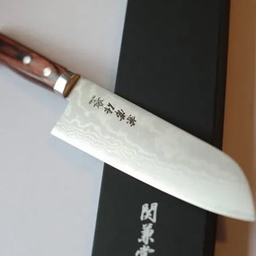 nůž Santoku 165 mm Kanetsune Forged VG-1 Damascus blade