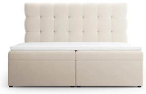 Béžová boxspring posteľ s úložným priestorom 180x200 cm Bali – Cosmopolitan Design